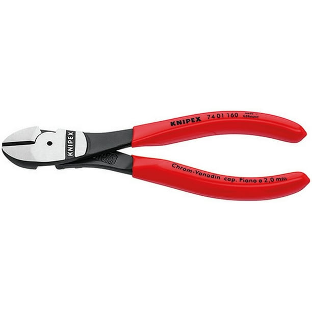 Knipex Side Cutter Pliers 180mm 7" High Leverage Diagonal Cut Wire Cable 7412180